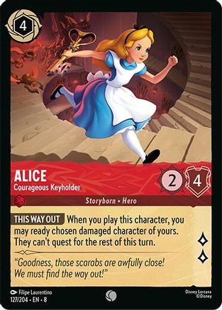 Alice - Courageous Keyholder (127/204) [Reign of Jafar] Lorcana Single Disney