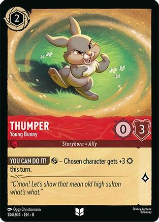 Thumper - Young Bunny (134/204) [Reign of Jafar] Cold Foil Lorcana Single Disney