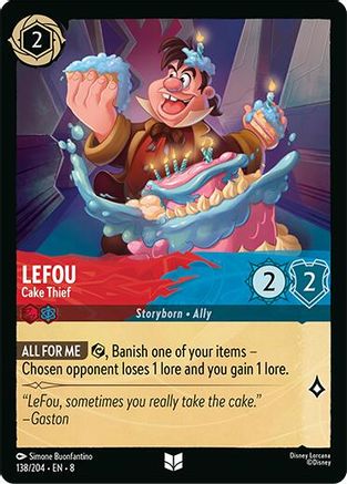 LeFou - Cake Thief (138/204) [Reign of Jafar] Lorcana Single Disney