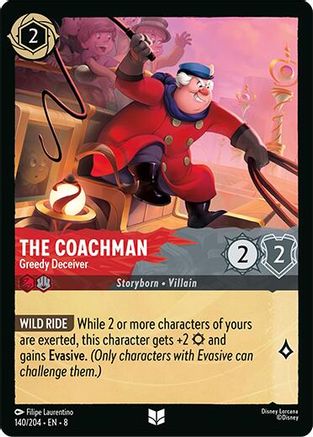 The Coachman - Greedy Deceiver (140/204) [Reign of Jafar] Cold Foil Lorcana Single Disney
