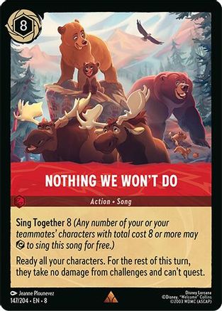 Nothing We Won't Do (147/204) [Reign of Jafar] Cold Foil Lorcana Single Disney