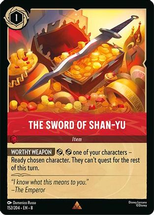 The Sword of Shan Yu (152/204) [Reign of Jafar] Cold Foil Lorcana Single Disney