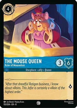 The Mouse Queen - Ruler of Mousedom (153/204) [Reign of Jafar] Cold Foil Lorcana Single Disney