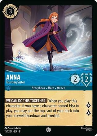 Anna - Trusting Sister (157/204) [Reign of Jafar] Lorcana Single Disney