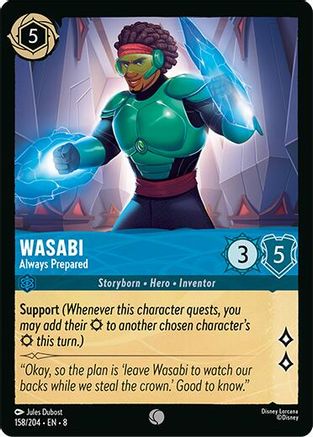 Wasabi - Always Prepared (158/204) [Reign of Jafar] Lorcana Single Disney