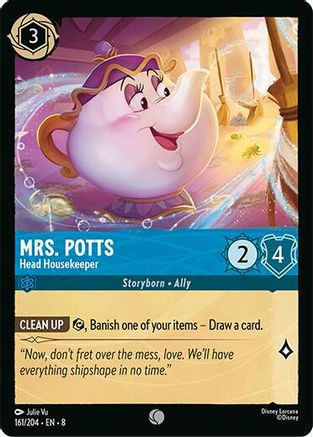 Mrs.Potts - Head Housekeeper (161/204) [Reign of Jafar] Cold Foil Lorcana Single Disney