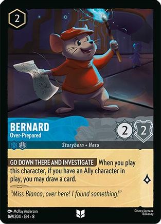 Bernard - Over Prepared (169/204) [Reign of Jafar] Lorcana Single Disney