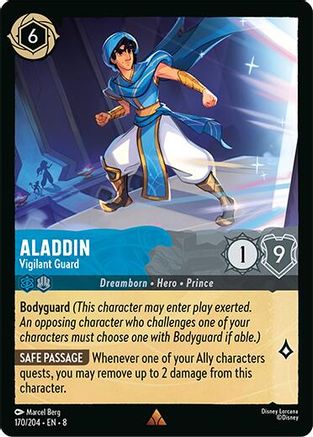 Aladdin - Vigilant Guard (170/204) [Reign of Jafar] Lorcana Single Disney