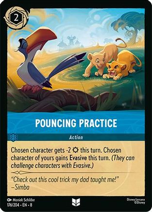 Pouncing Practice (176/204) [Reign of Jafar] Lorcana Single Disney