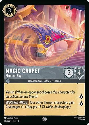 Magic Carpet - Phantom Rug (183/204) [Reign of Jafar] Cold Foil Lorcana Single Disney