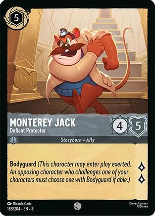 Monterey Jack - Defiant Protector (188/204) [Reign of Jafar] Cold Foil Lorcana Single Disney