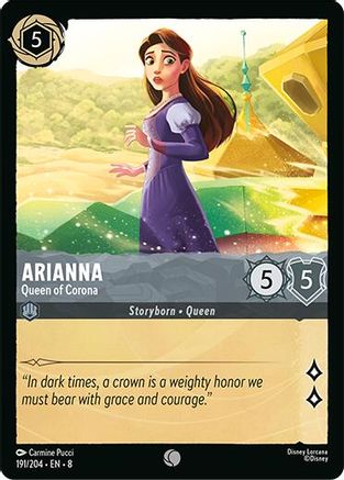 Arianna - Queen of Corona (191/204) [Reign of Jafar] Cold Foil Lorcana Single Disney