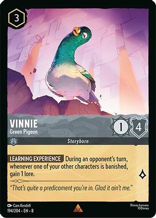 Vinnie - Green Pigeon (194/204) [Reign of Jafar] Cold Foil Lorcana Single Disney