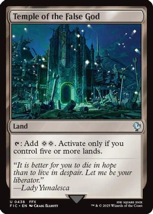 Temple of the False God (FIC-438) [Commander: FINAL FANTASY] MTG Single Wizards of the Coast