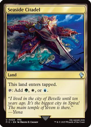 Seaside Citadel (FIC-420) [Commander: FINAL FANTASY] MTG Single Wizards of the Coast