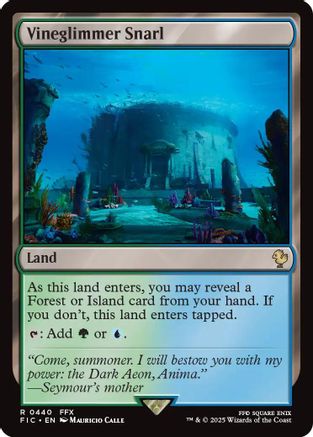 Vineglimmer Snarl (FIC-440) [Commander: FINAL FANTASY] MTG Single Wizards of the Coast