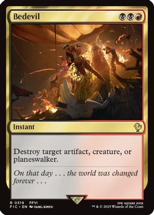 Bedevil (FIC-319) [Commander: FINAL FANTASY] MTG Single Wizards of the Coast