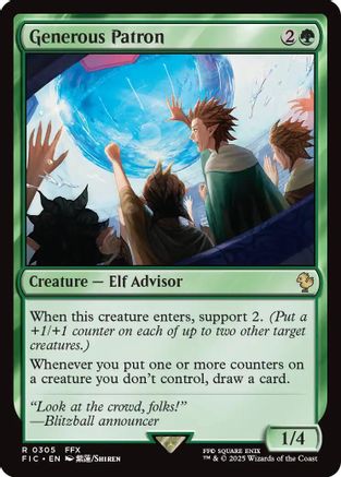 Generous Patron (FIC-305) [Commander: FINAL FANTASY] MTG Single Wizards of the Coast