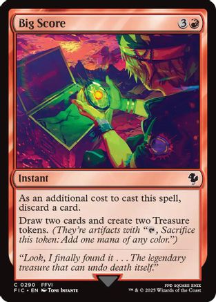 Big Score (FIC-290) [Commander: FINAL FANTASY] MTG Single Wizards of the Coast