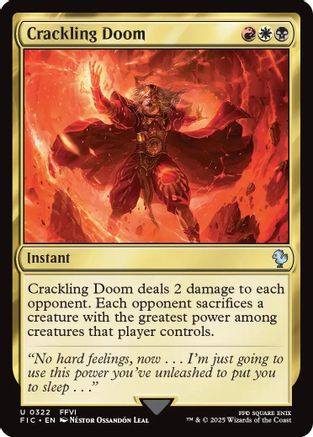 Crackling Doom (FIC-322) [Commander: FINAL FANTASY] MTG Single Wizards of the Coast