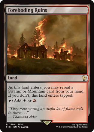 Foreboding Ruins (FIC-394) [Commander: FINAL FANTASY] MTG Single Wizards of the Coast