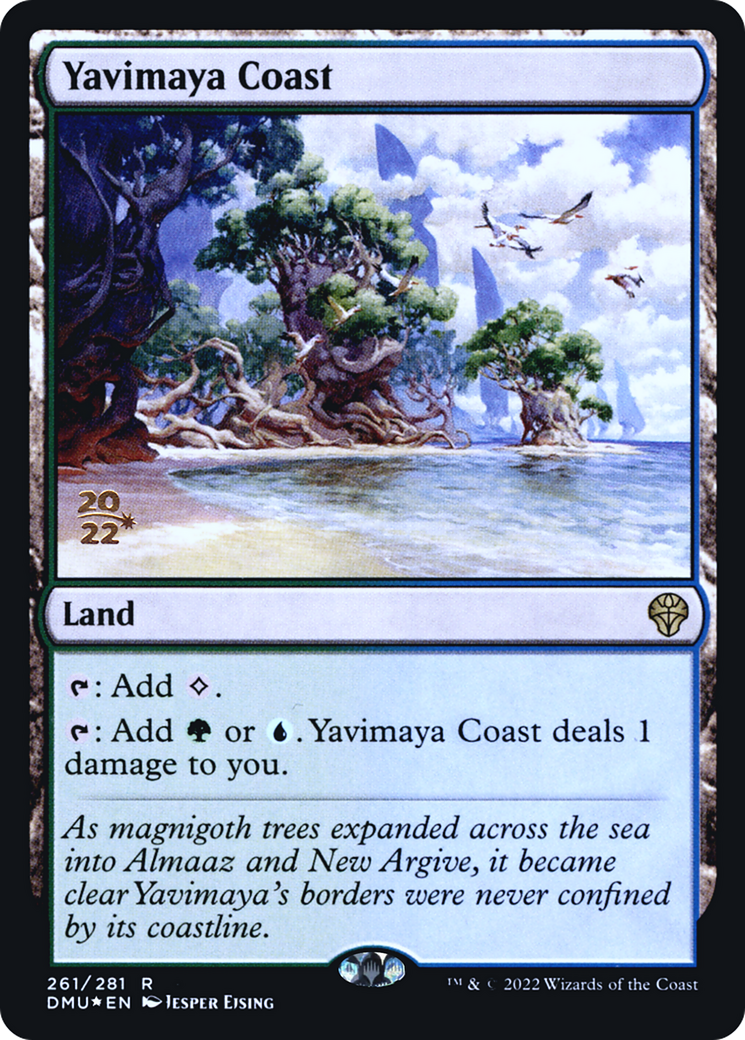 Yavimaya Coast (PRE-261) [Dominaria United Promos] Foil MTG Single Wizards of the Coast
