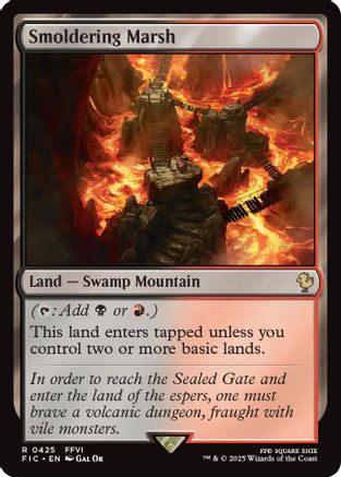 Smoldering Marsh (FIC-425) [Commander: FINAL FANTASY] MTG Single Wizards of the Coast