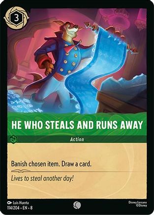 He Who Steals And Runs Away (114/204) [Reign of Jafar] Lorcana Single Disney
