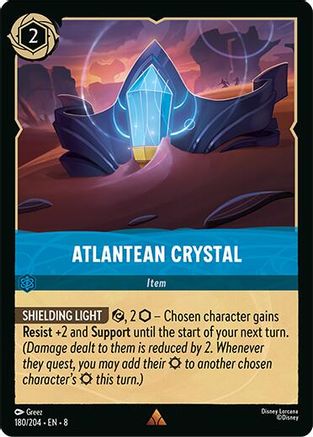 Atlantean Crystal (180/204) [Reign of Jafar] Cold Foil Lorcana Single Disney