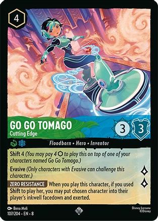 Go Go Tomago - Cutting Edge (107/204) [Reign of Jafar] Lorcana Single Disney
