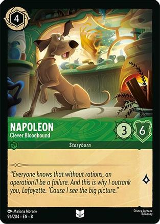 Napoleon - Clever Bloodhound (96/204) [Reign of Jafar] Cold Foil Lorcana Single Disney