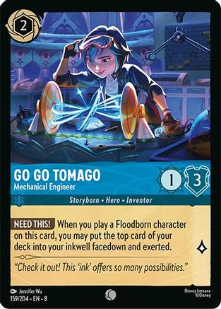 Go Go Tomago - Mechanical Engineer (159/204) [Reign of Jafar] Cold Foil Lorcana Single Disney