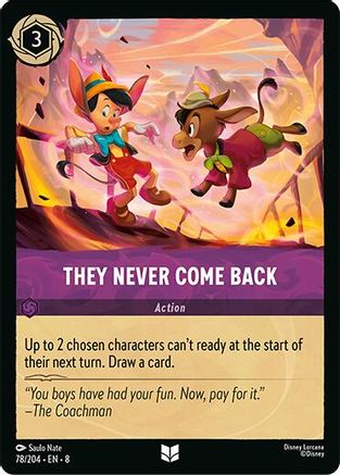 They Never Come Back (78/204) [Reign of Jafar] Lorcana Single Disney