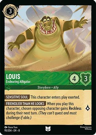 Louis - Endearing Alligator (95/204) [Reign of Jafar] Lorcana Single Disney