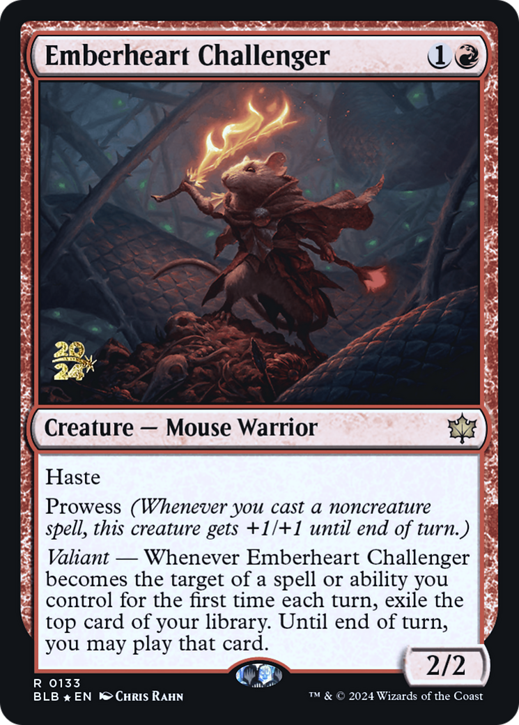 Emberheart Challenger (PRE-133) [Bloomburrow Promos] Foil MTG Single Wizards of the Coast