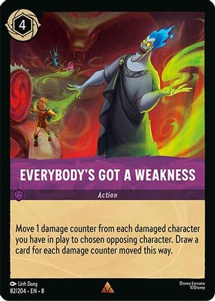 Everybody's Got A Weakness (82/204) [Reign of Jafar] Lorcana Single Disney