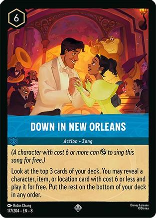 Down in New Orleans (177/204) [Reign of Jafar] Lorcana Single Disney