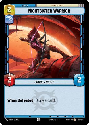 Nightsister Warrior (59/264) [Legends of the Force] Star Wars: Unlimited Single Disney