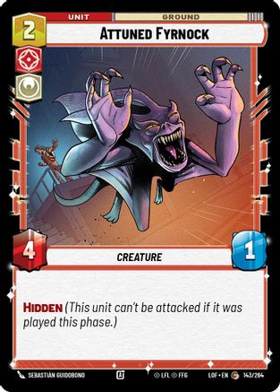 Attuned Fyrnock (143/264) [Legends of the Force] Star Wars: Unlimited Single Disney