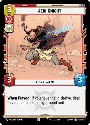Jedi Knight (145/264) [Legends of the Force] Star Wars: Unlimited Single Disney