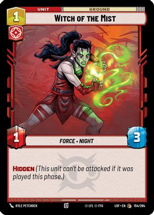 Witch of the Mist (154/264) [Legends of the Force] Star Wars: Unlimited Single Disney