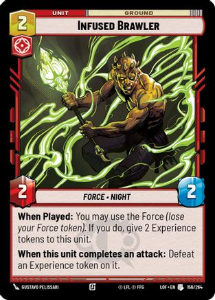 Infused Brawler (156/264) [Legends of the Force] Star Wars: Unlimited Single Disney
