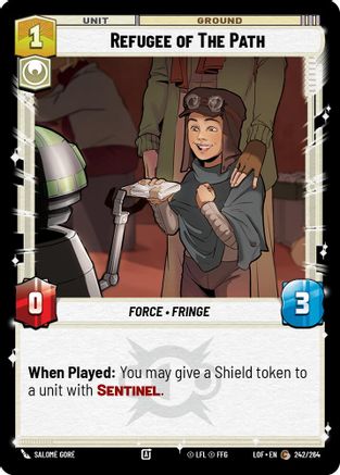 Refugee of The Path (242/264) [Legends of the Force] Star Wars: Unlimited Single Disney