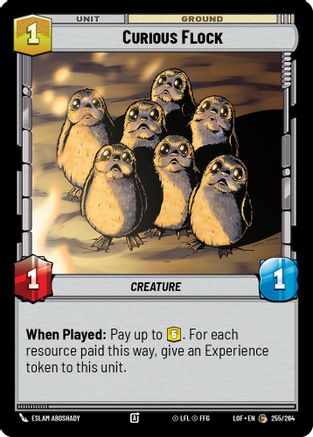 Curious Flock (255/264) [Legends of the Force] Star Wars: Unlimited Single Disney
