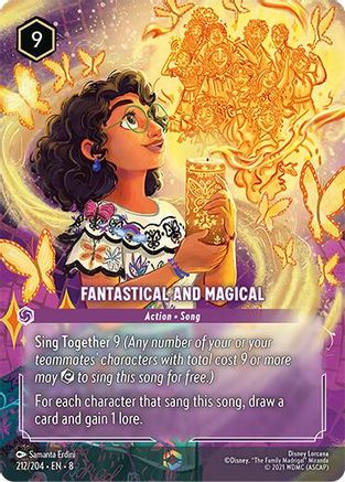 Fantastical and Magical (Enchanted) (212/204) [Reign of Jafar] Holofoil Lorcana Single Disney
