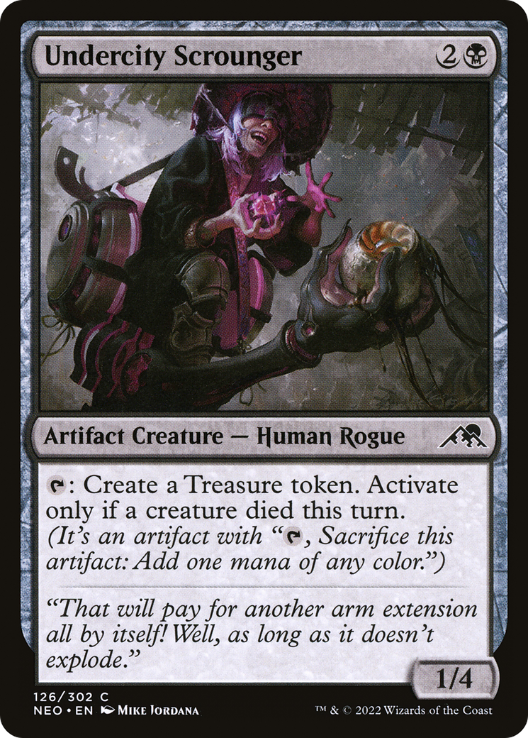 Undercity Scrounger (NEO-126) [Kamigawa: Neon Dynasty] Foil MTG Single Wizards of the Coast