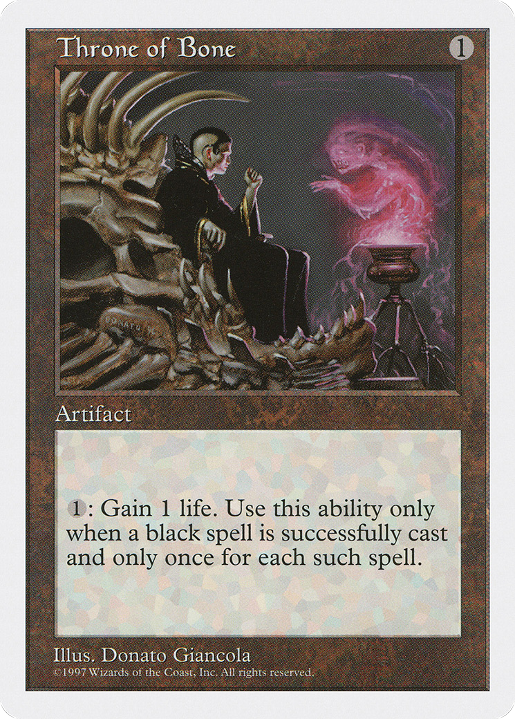 Throne of Bone (5ED-403) [Fifth Edition] MTG Single Wizards of the Coast
