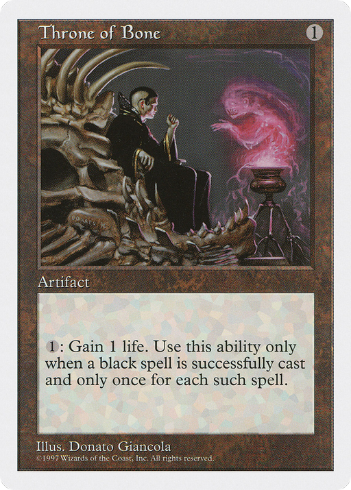 Throne of Bone (5ED-403) [Fifth Edition] MTG Single Wizards of the Coast