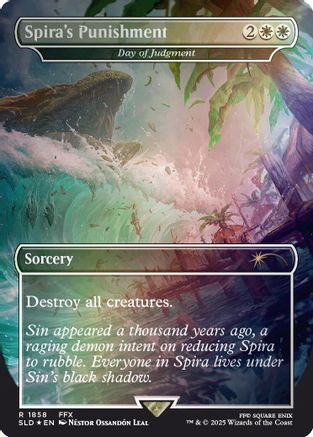 Spira's Punishment - Day of Judgment (Rainbow Foil) (SLD-1858) [Secret Lair] Drop Series Foil MTG Single Wizards of the Coast