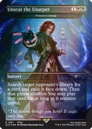 Unseat the Usurper - Praetor's Grasp (Rainbow Foil) (SLD-1861) [Secret Lair] Drop Series Foil MTG Single Wizards of the Coast